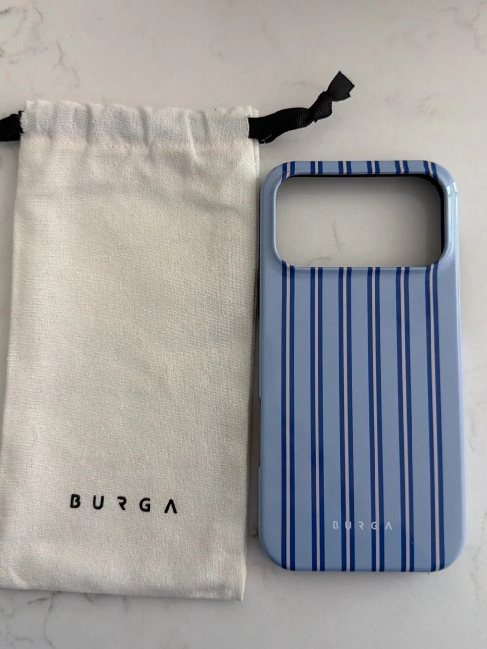 Durga Light Blue Stripe Protective Phone Case